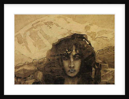 Head of a Demon, 1890 by Mikhail Aleksandrovich Vrubel