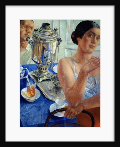 At the Samovar, 1926 by Kuzma Sergeevich Petrov-Vodkin