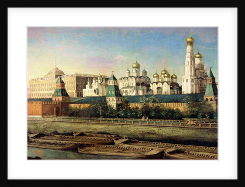 View of the Moscow Kremlin from the Embankment by Nikolai Ivanov Podklutchnikov