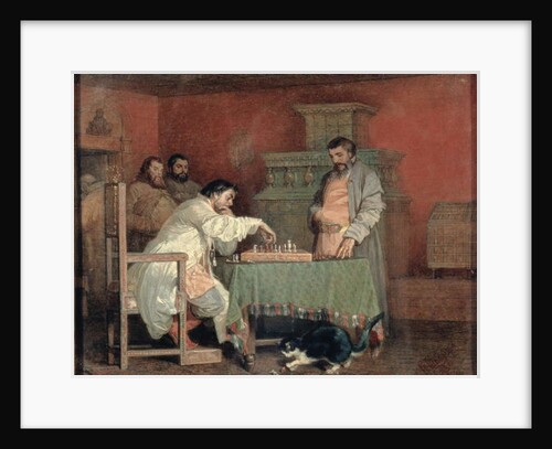 Scene from the Life of the Russian Tsar: Playing Chess, 1865 by Viatcheslav Grigorievitch Schwarz