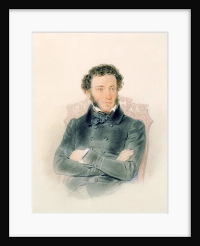 Portrait of Alexander Pushkin 1836 by Piotr Ivanovich Sokolov