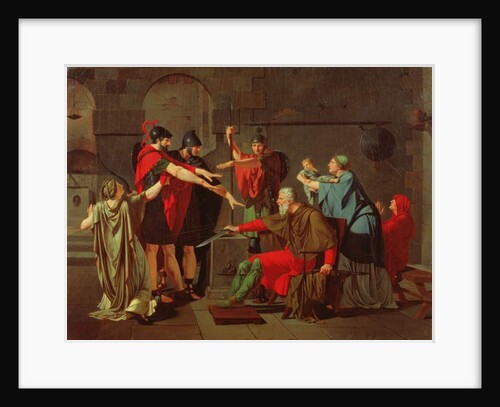 The Oath of the Horatii, 1791 by Armand Charles Caraffe