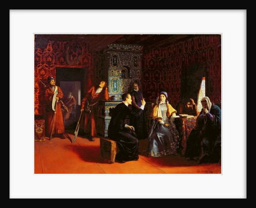 Marina Mniszech under Arrest with A Priest, 1883 by Mikhail Konstantinovich Klodt