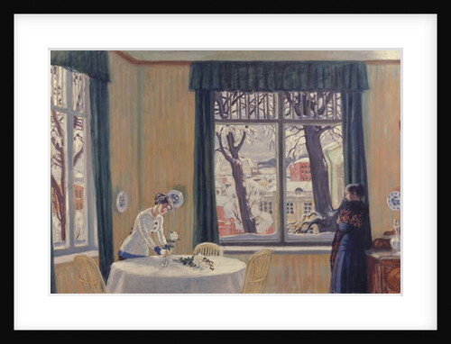 In the Room. Winter, 1915 by Boris Mikhailovich Kustodiev