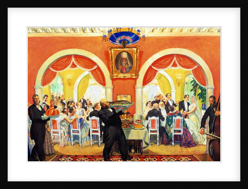 Wedding Feast, 1917 by Boris Mikhailovich Kustodiev