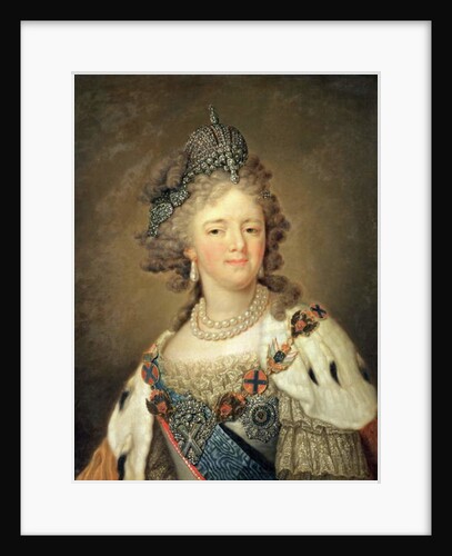 Portrait of Empress Maria Fyodorovna by Vladimir Lukich Borovikovsky