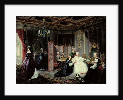 Empress Catherine the Great receiving a letter, 1861 by Jan Ostoja Mioduszewski