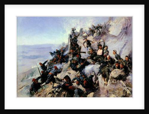 The Defence of the 'Eagle Aerie' on the Shipka in 1877, 1893 by Andrei Nikolaevich Popov