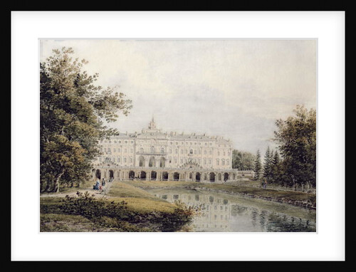 View of the Great Palace of Strelna near St. Petersburg, 1841 by Yegor Yegorovich Meier
