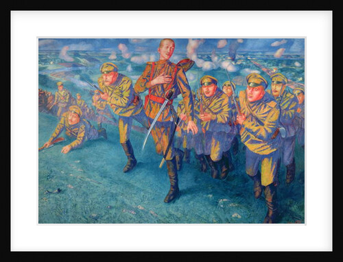 In the Firing Line, 1916 by Kuzma Sergeevich Petrov-Vodkin