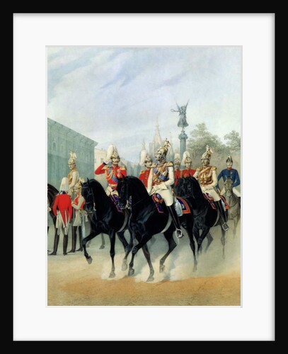 Emperor Nicholas I and Grand Duke Alexander in St. Petersburg, 1843 by Karl Karlovich Piratsky