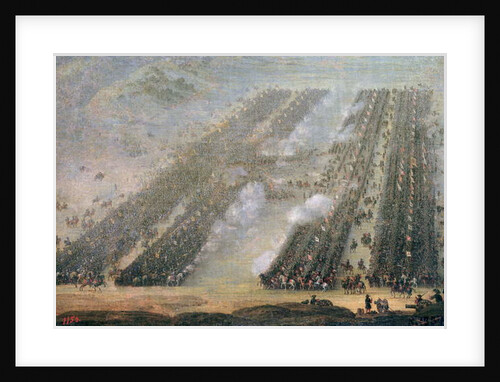 The Battle of Poltava, 1750 by School Russian