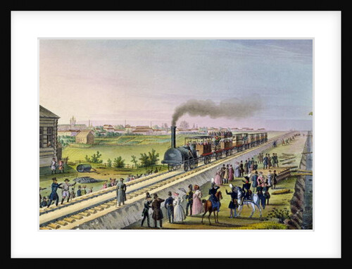 Opening of the First Railway Line from Tsarskoe Selo to Pavlovsk in 1837 by School Russian