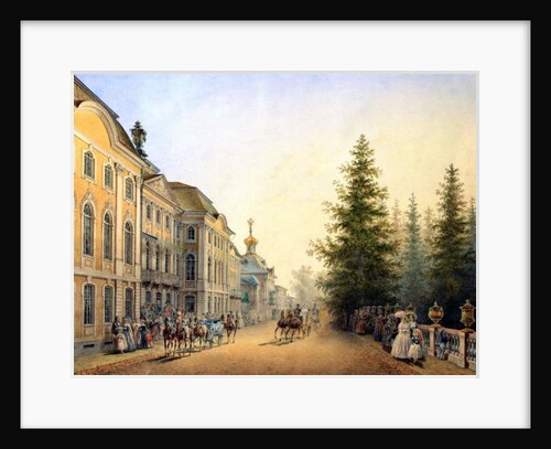 Court Departure at the Main Entrance of the Great Palace, 1852 by Vasili Semenovich Sadovnikov