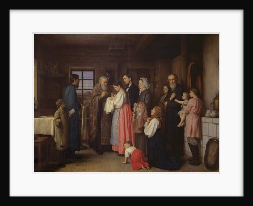 The Christening, 1873 by Akim Egorovich Karneev