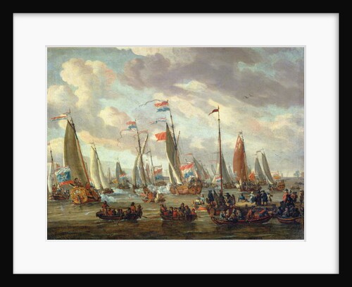 Tsar Peter I visiting England in January 1698 by Abraham Storck