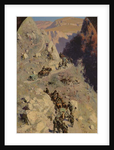 Artillery in the Caucasian mountains, 1883 by Vasilij Dmitrievich Polenov
