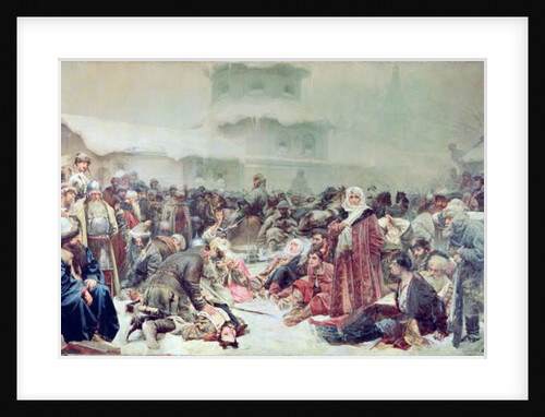 Destruction of Novgorod by Tsar Ivan III 1889 by Klavdiy Vasilievich Lebedev