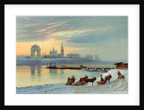 The Angara Embankment in Irkutsk, 1886 by Nikolai Florianovich Dobrovolsky