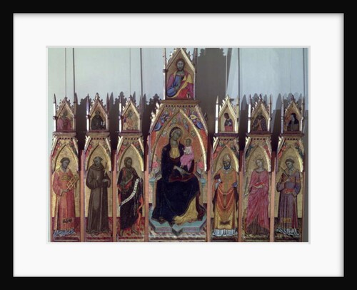 Madonna and Child, Christ and Saints, 1393 by Francesco da Ancona