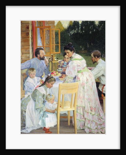 On the Terrace, 1906 by Boris Mikhailovich Kustodiev