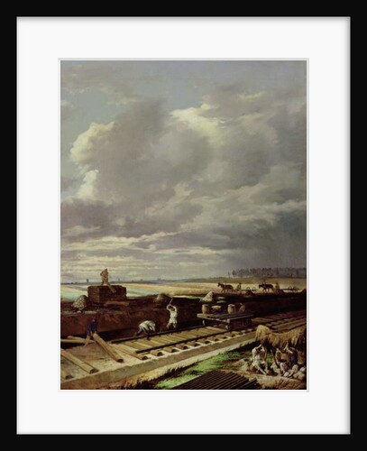 Building Work on a Railway Line, 1871 by Vasili Vladimirovits Pukirev