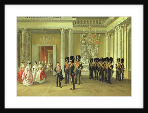 The Heraldic Hall in the Winter Palace, St Petersburg, 1838 by Adolphe Ladurner