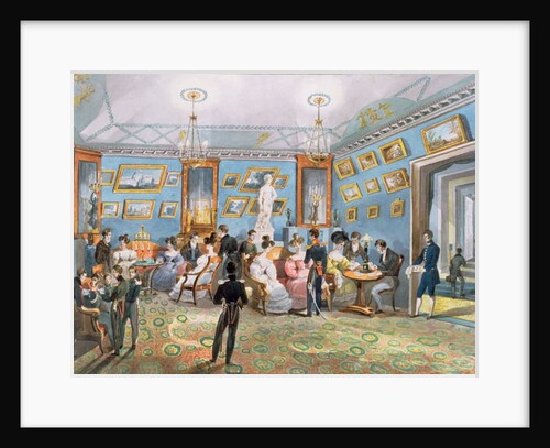 A Society Drawing Room, c.1830 by Karl Ivanovich Kolmann