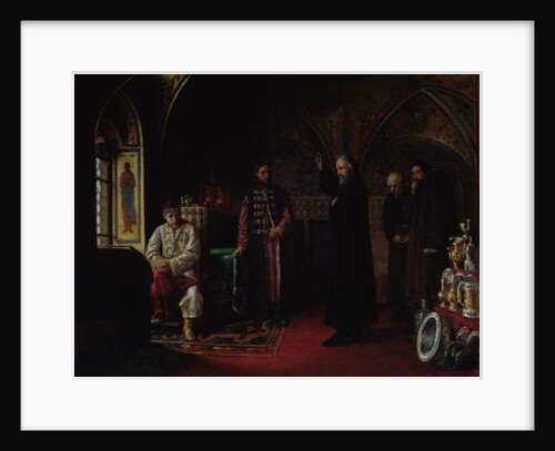 Metropolitan Philip of Moscow with Tsar Ivan the Terrible by Jakov Prokopyevich Turlygin