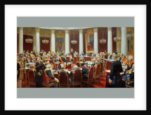 The Ceremonial Sitting of the State Council, 7th May 1901 by Ilya Efimovich Repin