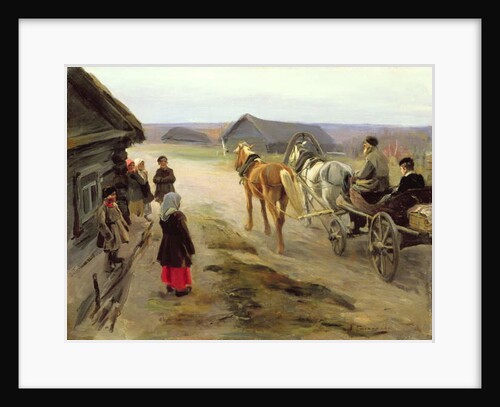 Arrival of a School-Mistress in the Country, c.1908-14 by Alexei Steipanovitch Stepanov
