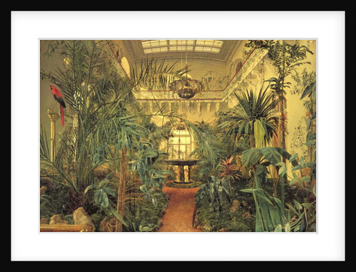 Winter Garden in the Winter Palace, St. Petersburg, 1840 by Michail Ivanovich Antonov
