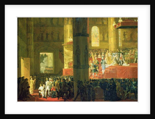 The Coronation of the Empress Maria Fyodorovna 1797 by Emile Jean Horace Vernet