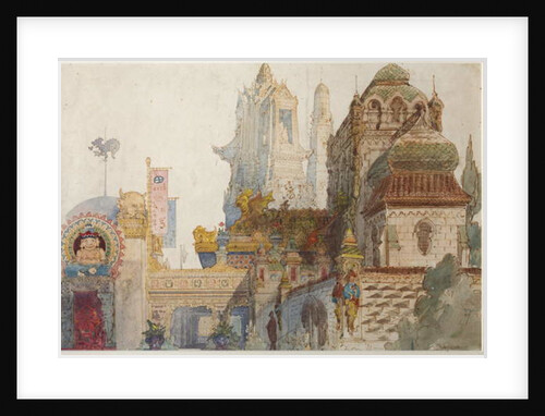 Stage Design for the Opera 'Ruslan and Lyudmila' by Mikhail Glinka by Viktor Aleksandrovich Gartman