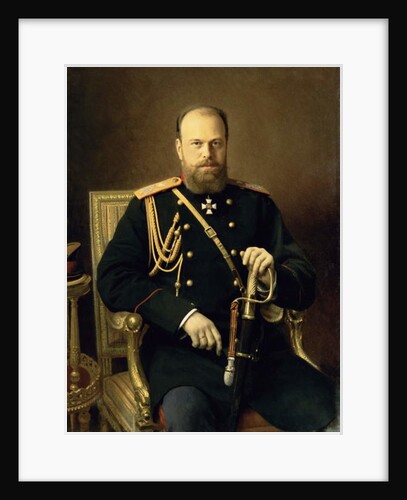 Portrait of Emperor Alexander III 1886 by Ivan Nikolaevich Kramskoy