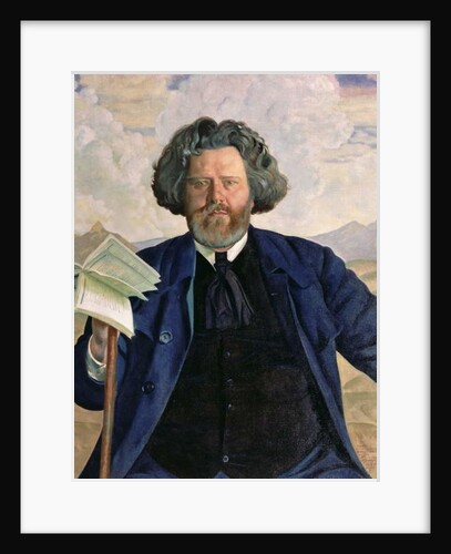 Portrait of Maximilian Voloshin 1924 by Boris Mikhailovich Kustodiev