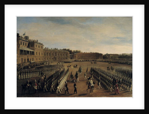 Parade at the time of Emperor Paul I 1847 by Gustav Schwarz