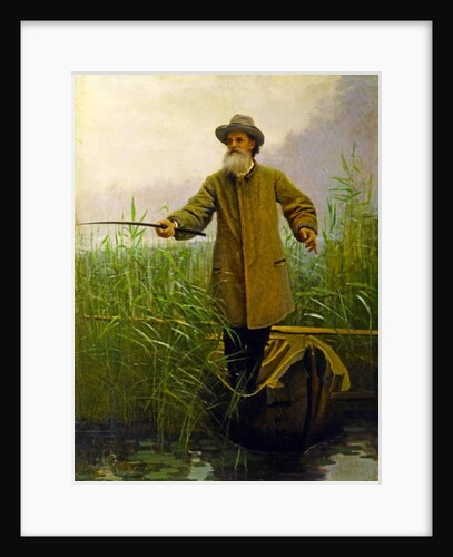Portrait of Apollon Maikov Fishing, 1883 by Ivan Nikolaevich Kramskoy