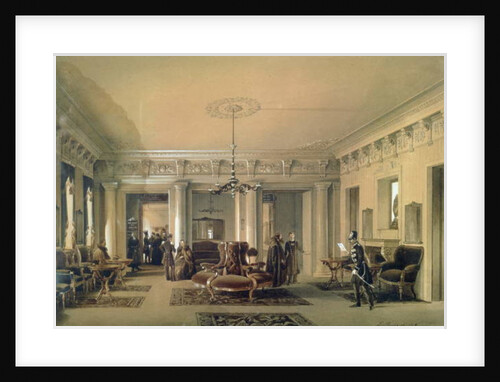The Waiting Room of the Stagecoach Station in St. Petersburg, 1848 by Luigi (1814-91) Premazzi