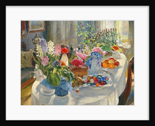Easter Table by Alexander Vladimirovich Makovsky