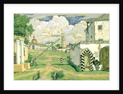 Stage design for Alexander Ostrovsky's play 'The Fiery Heart', 1911 by Boris Mikhailovich Kustodiev