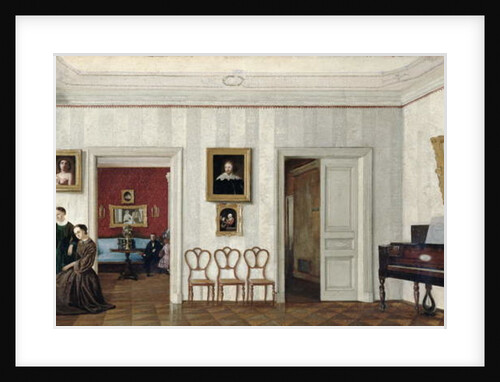 The small hall with the piano by Russian School