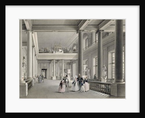 The Upper Entrance hall of the Fine Arts Academy in St. Petersburg, 1838 by Vasili Semenovich Sadovnikov