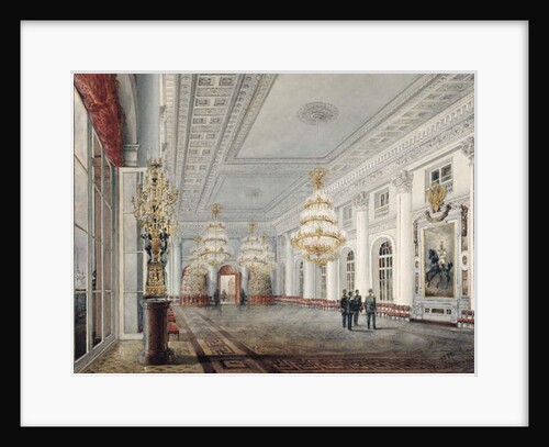The Great Hall, Winter Palace, St. Petersburg, 1837 by Vasili Semenovich Sadovnikov