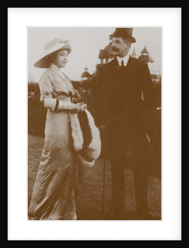 Moura Budberg with her first husband, Djon von Benckendorff, at the Berlin Horse Races, 1913 by Anonymous