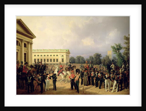 The Russian Guard in Tsarskoye Selo in 1832, 1841 by Franz Kruger