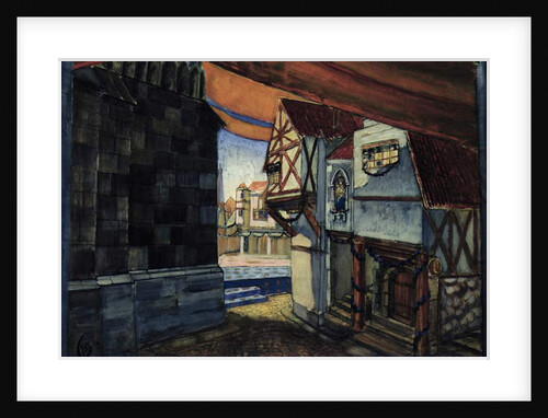 Stage design for the opera 'The Maid of Orleans' by Pyotr Tchaikovsky, 1912 by Kuzma Sergeevich Petrov-Vodkin