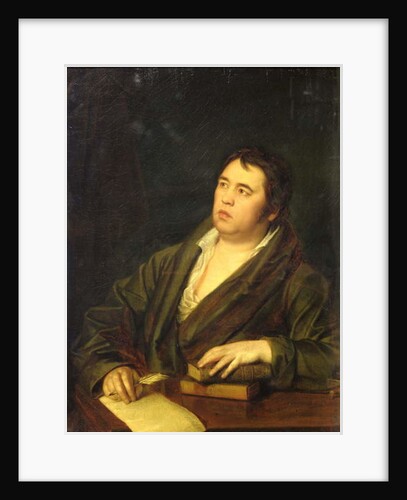 Portrait of the poet Ivan A. Krylov, 1812 by Roman Maximovich Volkov