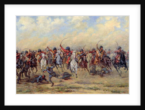 Attack of the 'Savage Division' on the Austrian Infantry, 1916-17 by Viktor Viketyevich Masurovsky