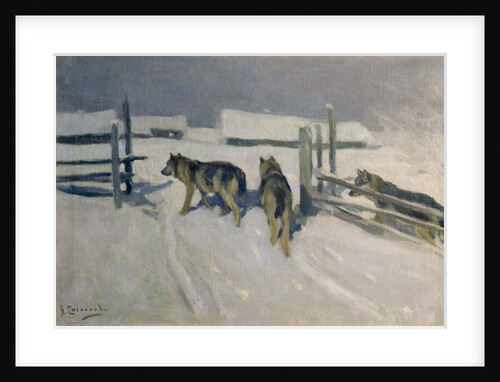 Wolfs, Winter Night, c.1910 by Alexei Steipanovitch Stepanov